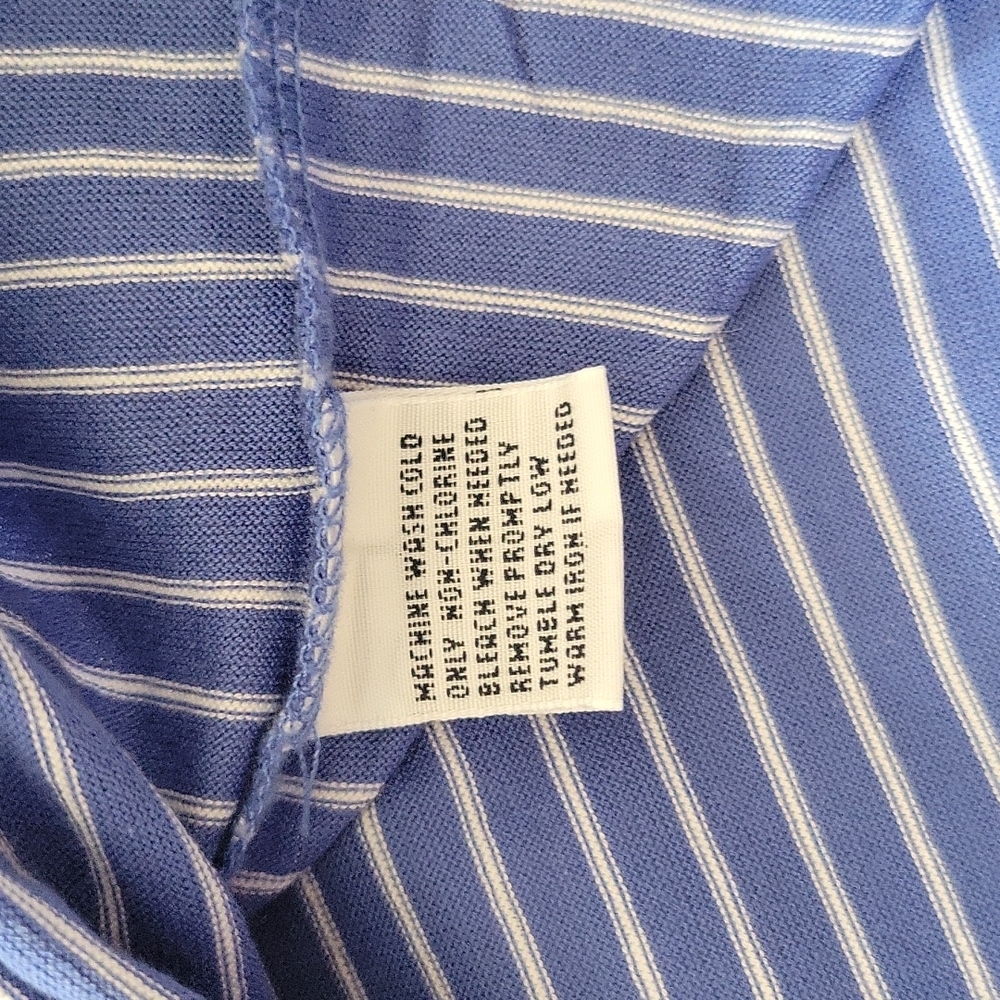 Men's Ralph Lauren Polo Golf Polo Blue White Large - Picture 4 of 6